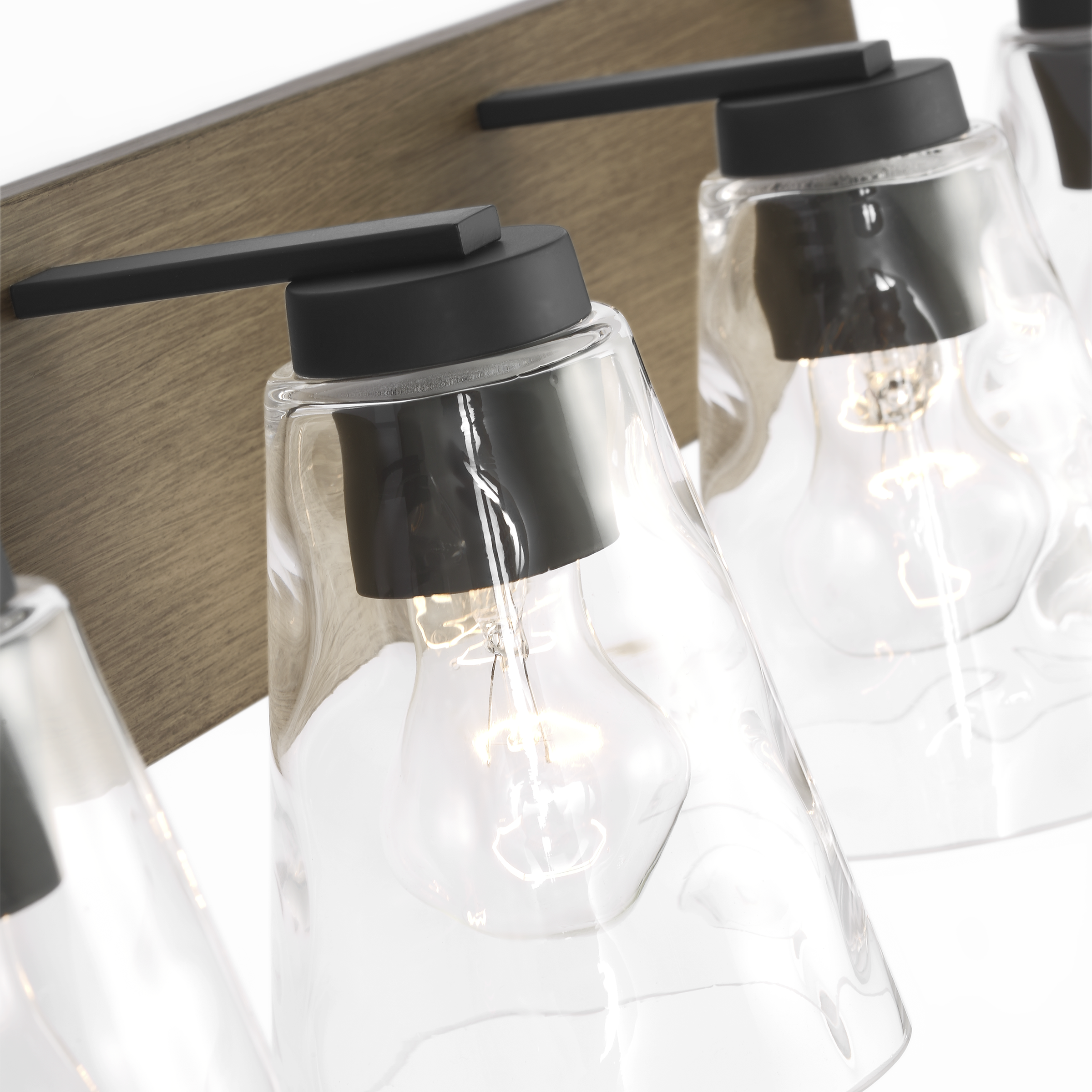 Dunton Four Light Bath Black