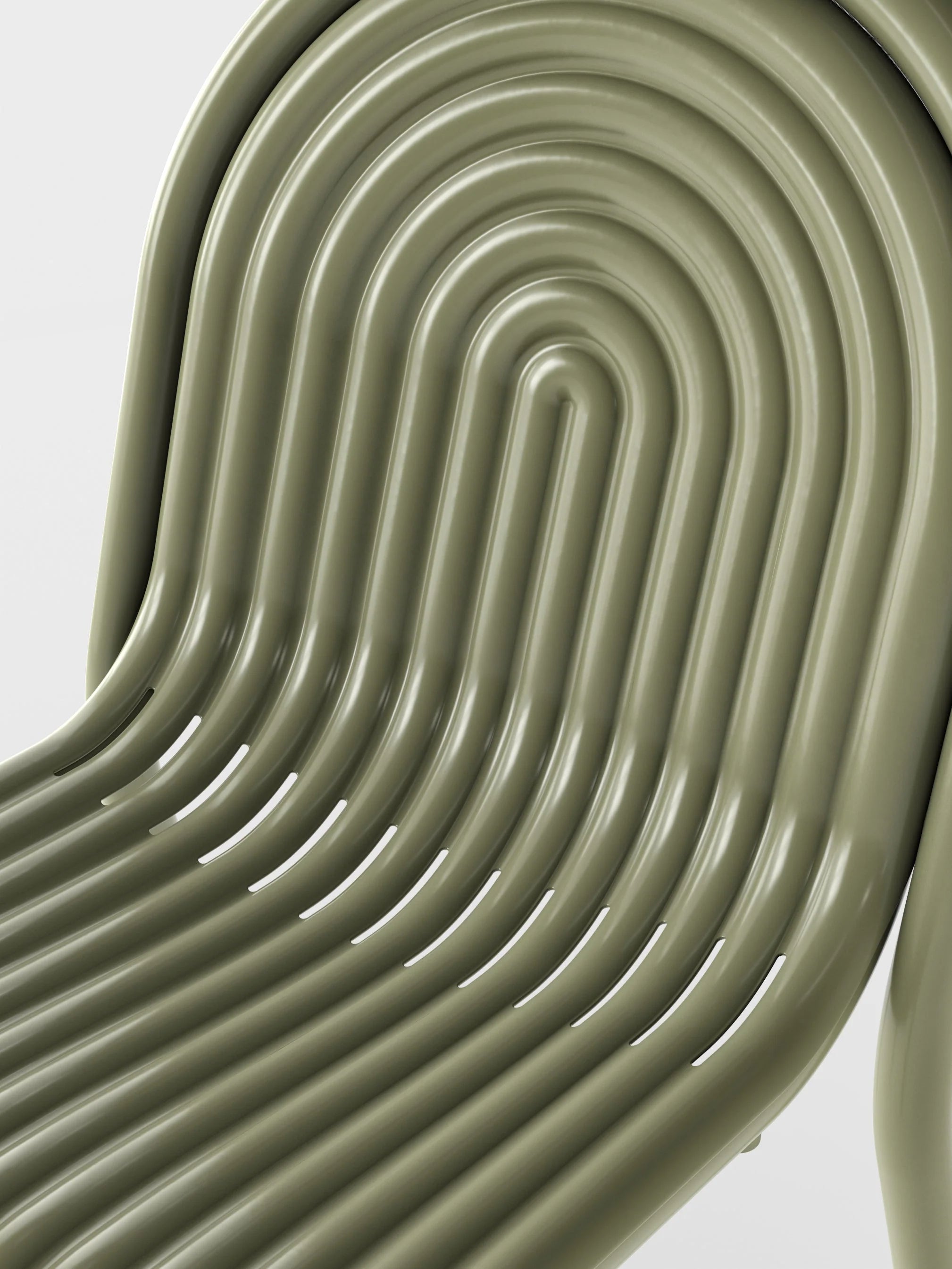 Groove Outdoor Side Chair Moss