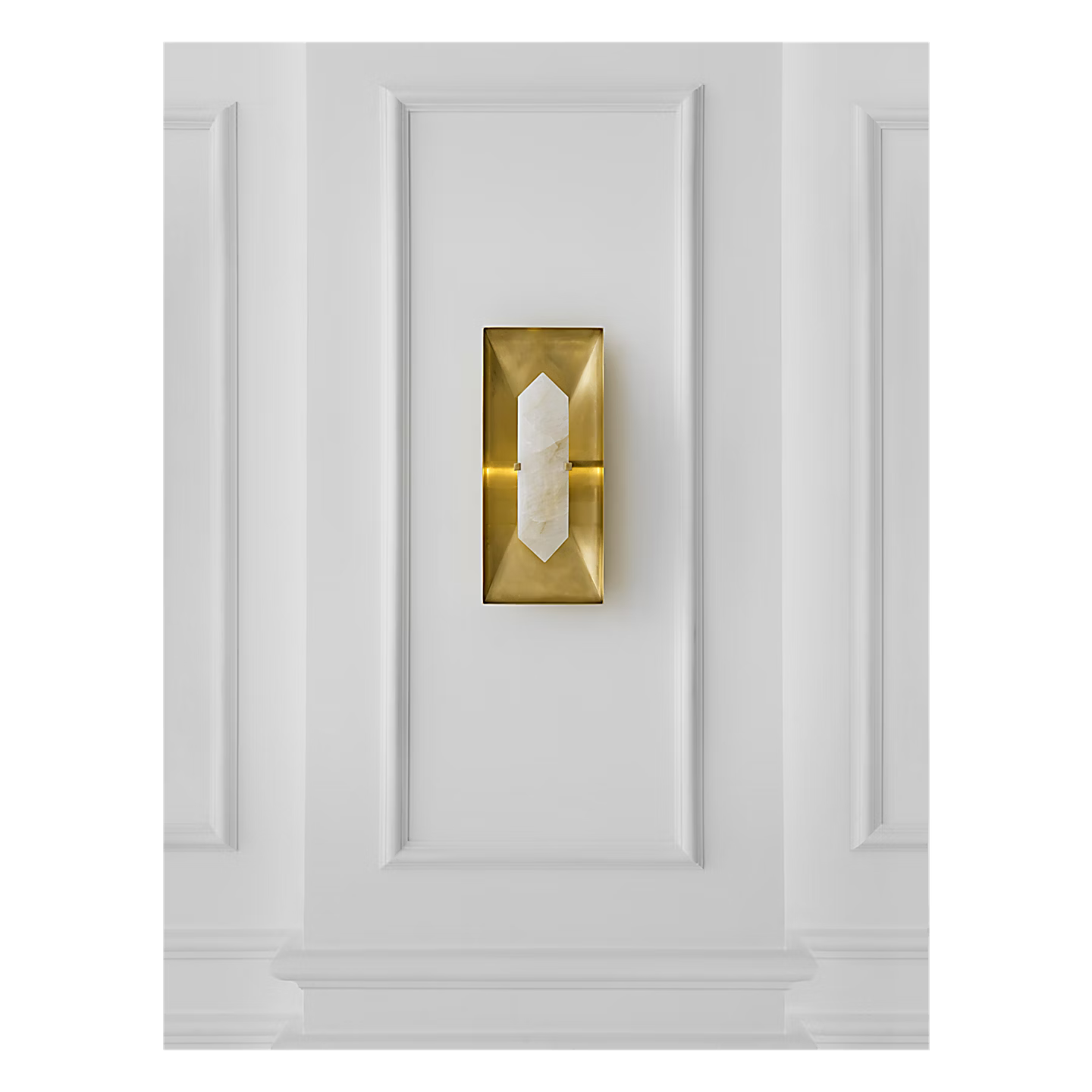 Halcyon Rectangle Sconce Brass
