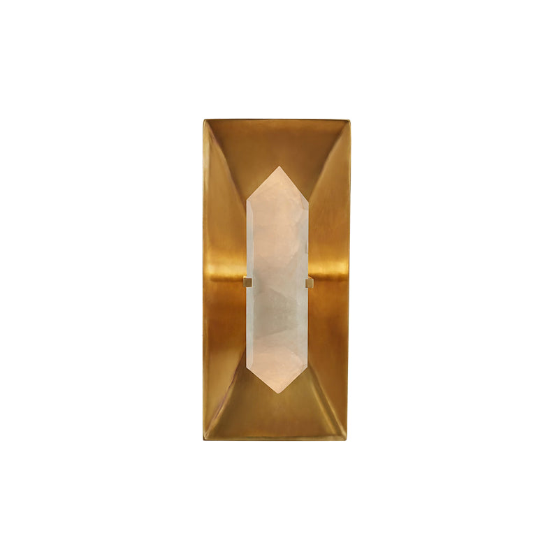 Halcyon Rectangle Sconce Brass