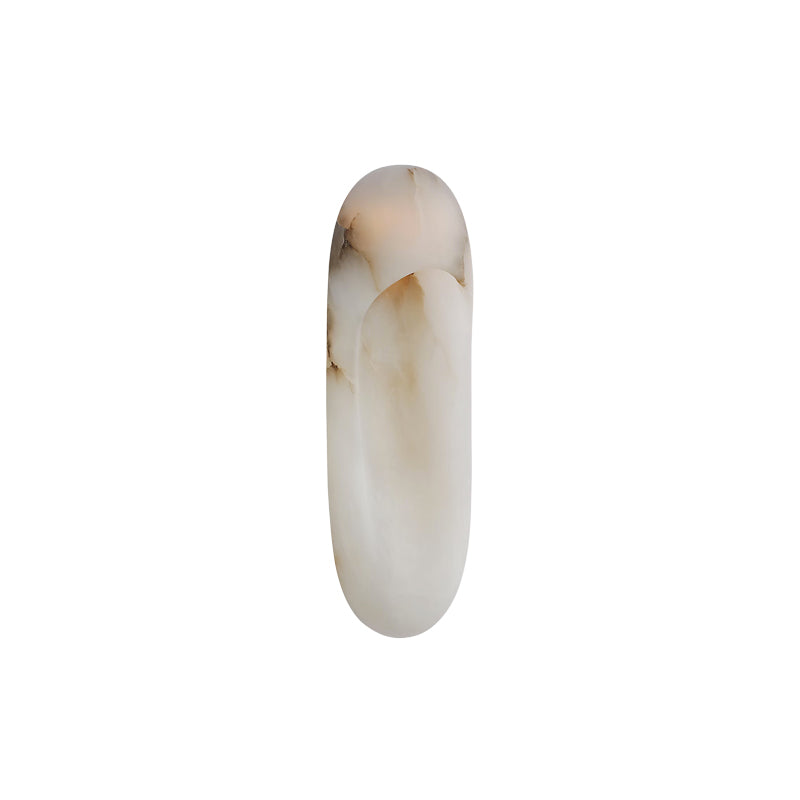 Esculpa Elongated Wall Light Alabaster/Bronze
