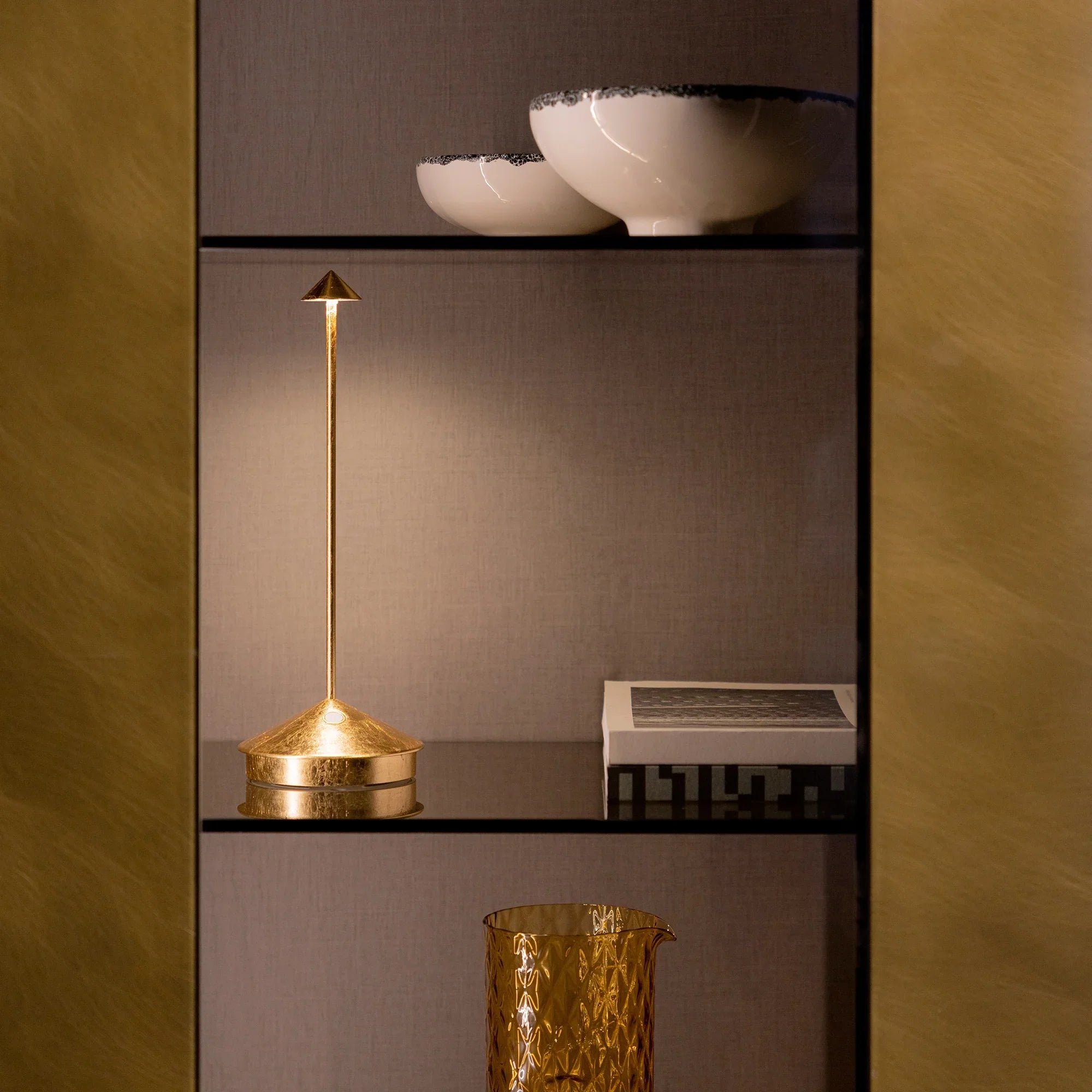 Pina Pro Table Gold Leaf