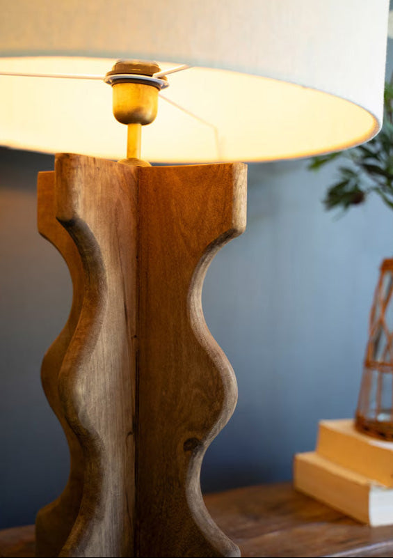 Mango Wood Table Lamp