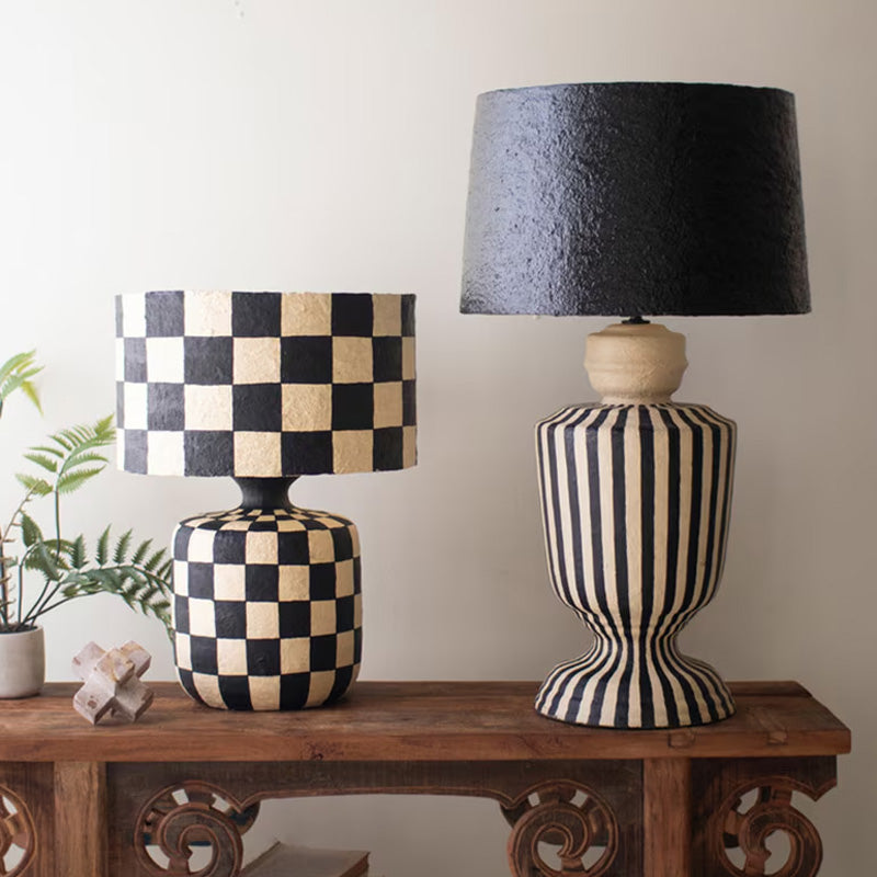 Black and White Table Lamp