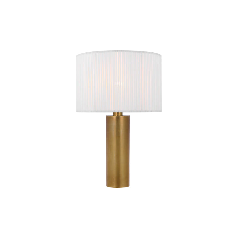 Sylvie Medium Lamp Brass Pleated