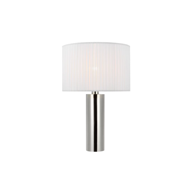 Sylvie Medium Lamp Nickel Pleated