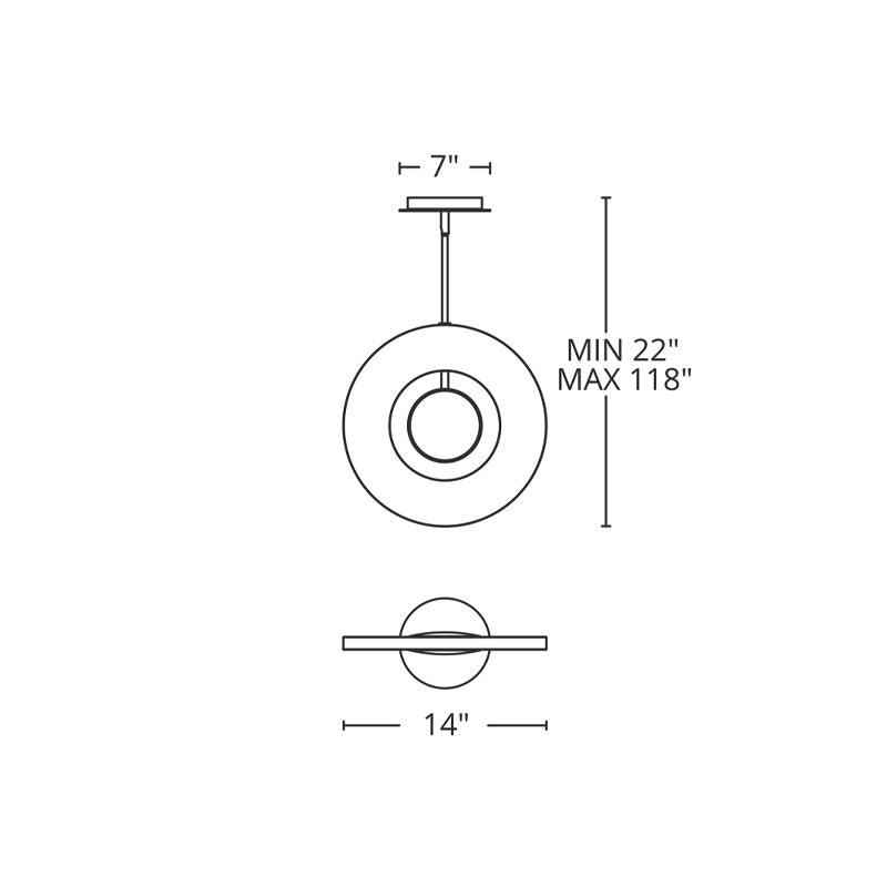 Cymbal Pendant Negra