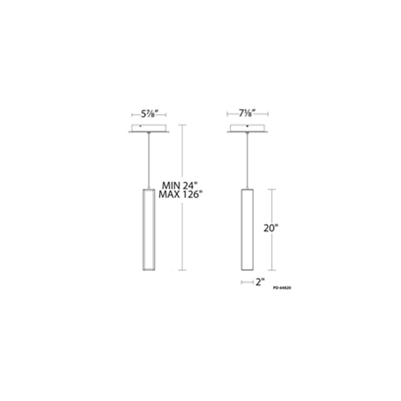 Chaos Pendant 20" Negro