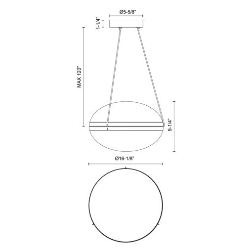 Virgo Colgante Negra