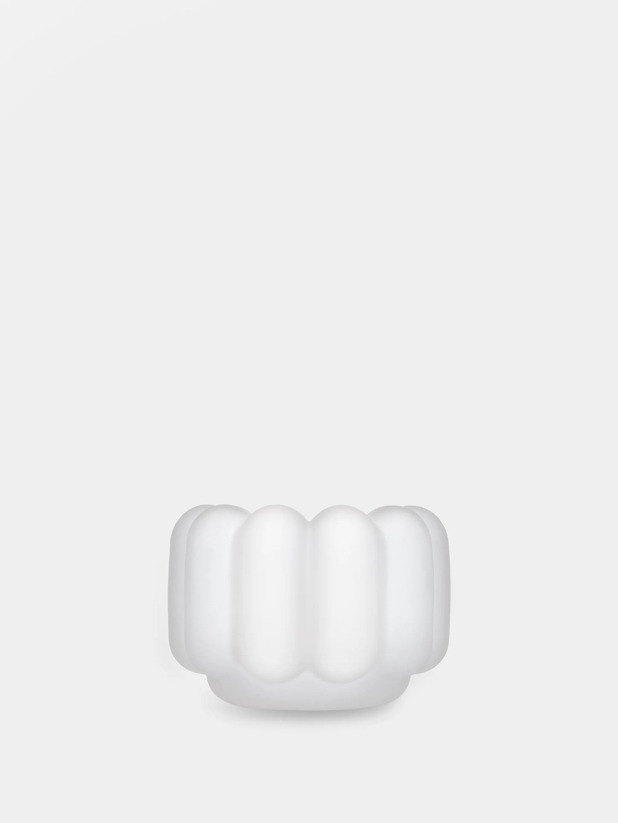 Press Vertical Tealight Holder Frosted