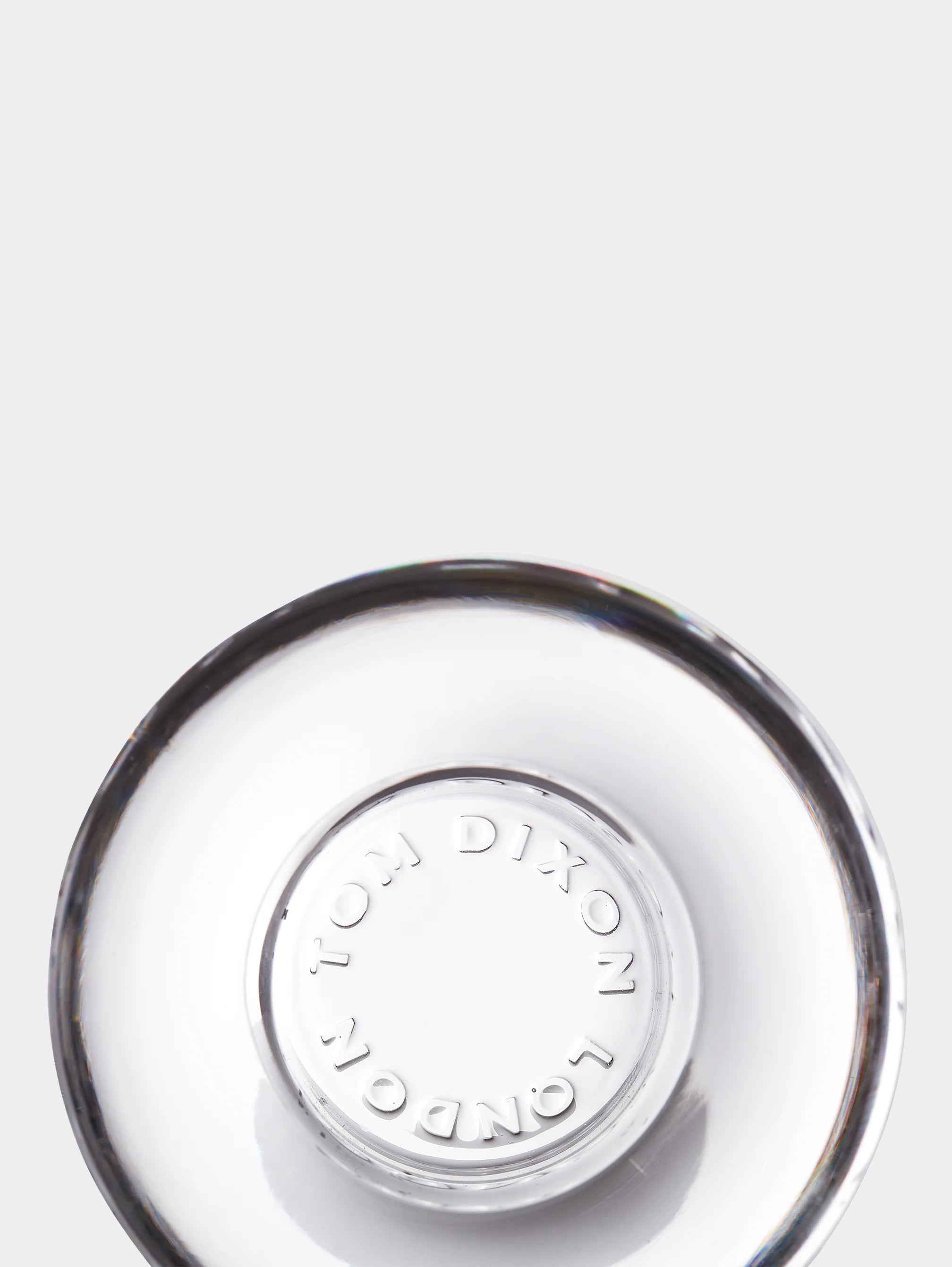 Press Vertical Tealight Holder Clear