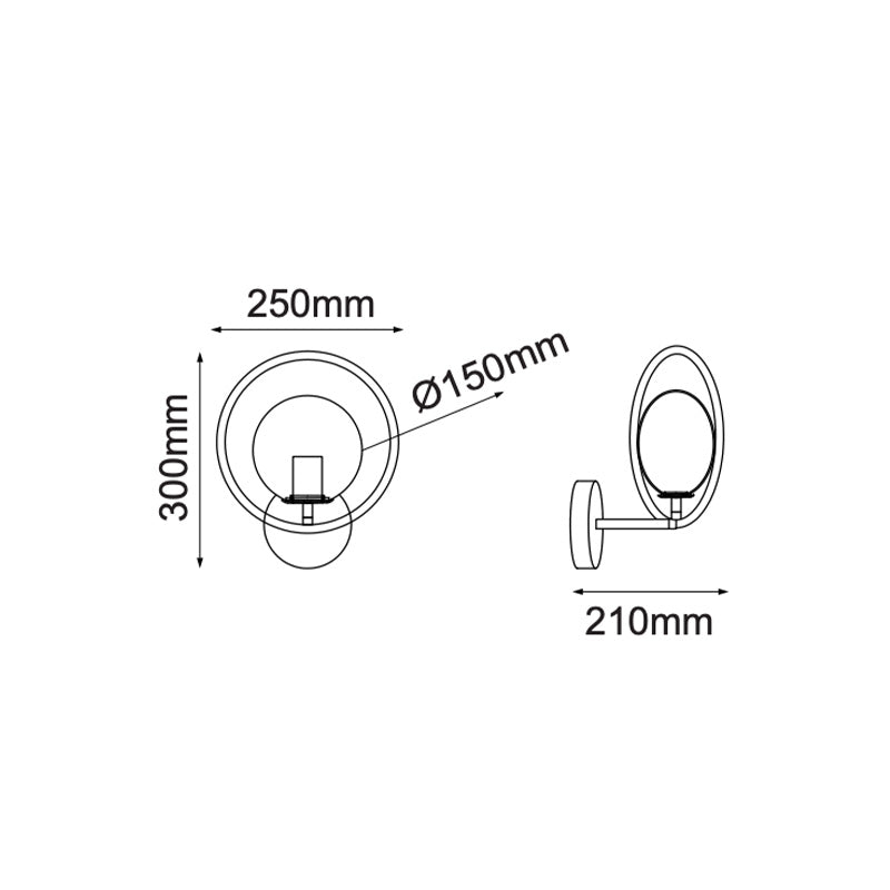 Orbit Wall Oro