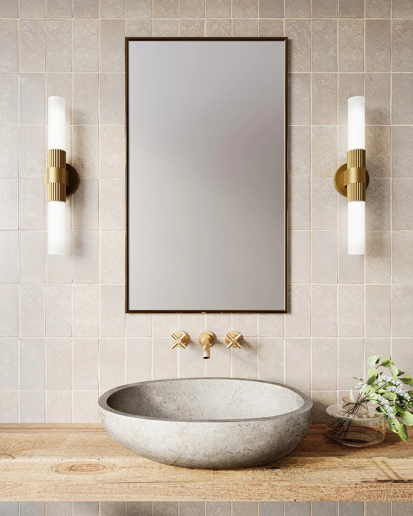 Rue Wall Sconce Gold