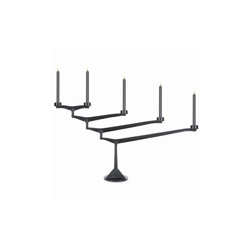 Spin Large Candelabra Black