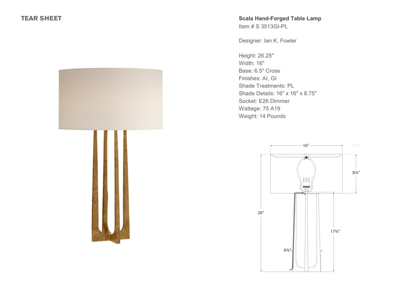 Scala Table Lamp Gold