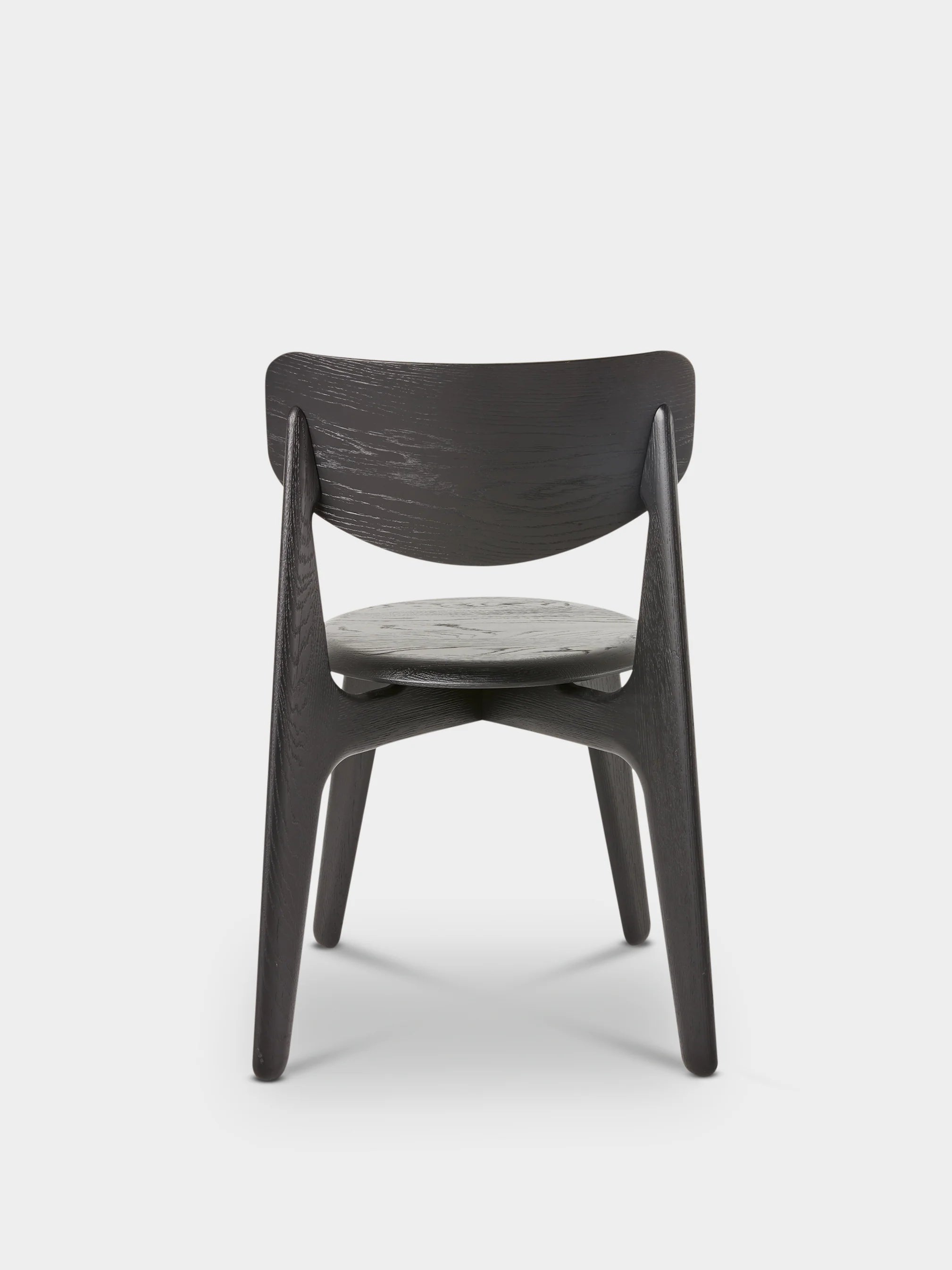 Slab Dining Chair Black Oak