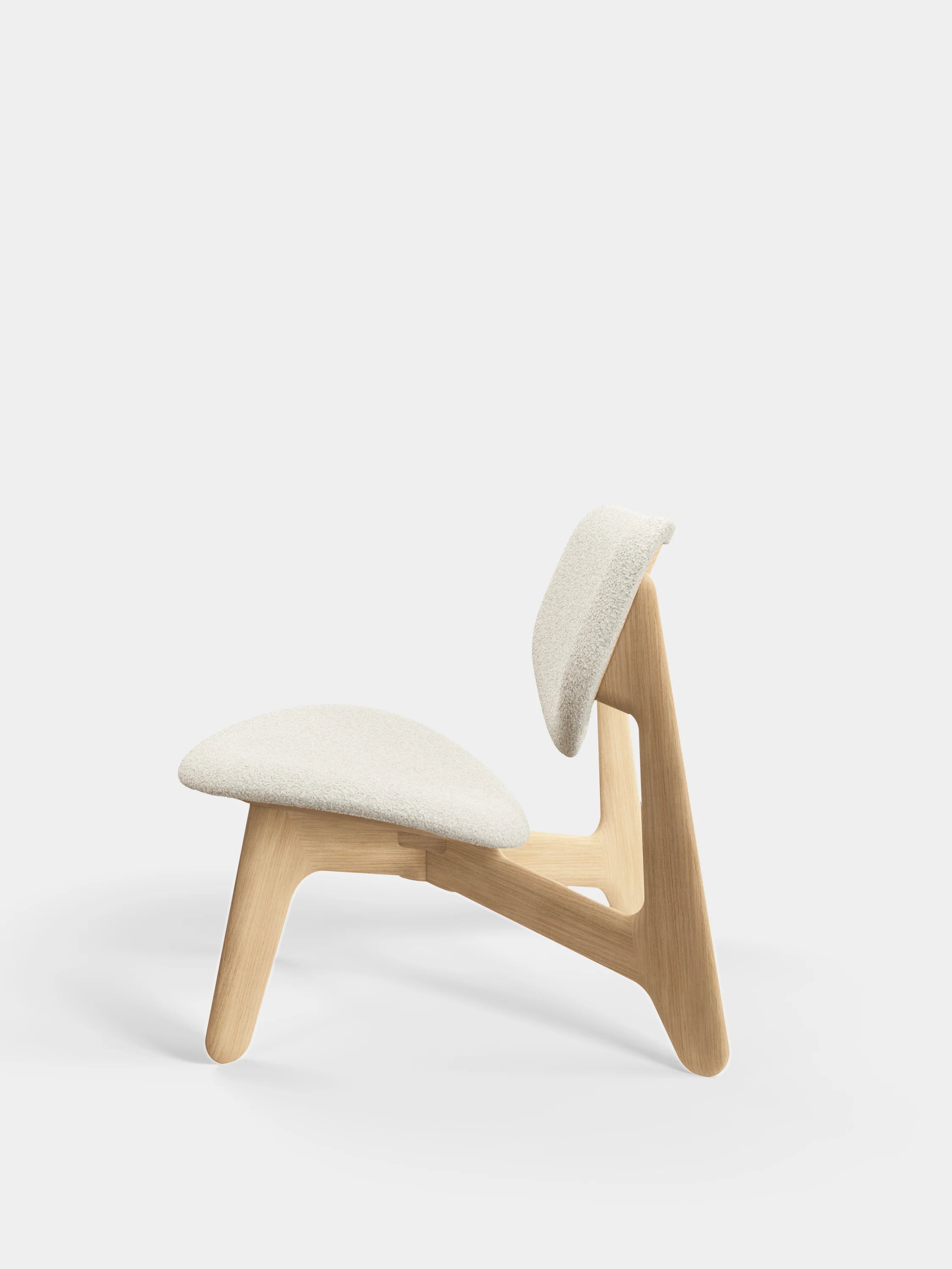 Slab Natural Wood Lounge Chair