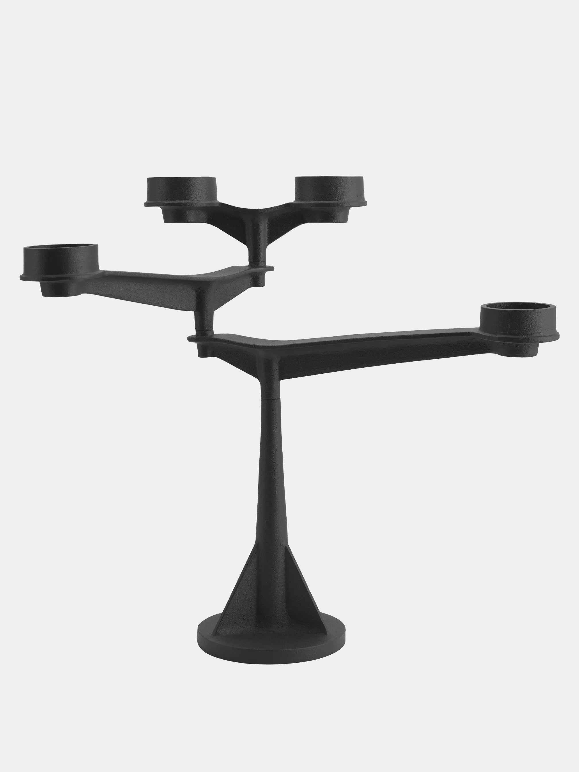Spin Mini Candelabra Black