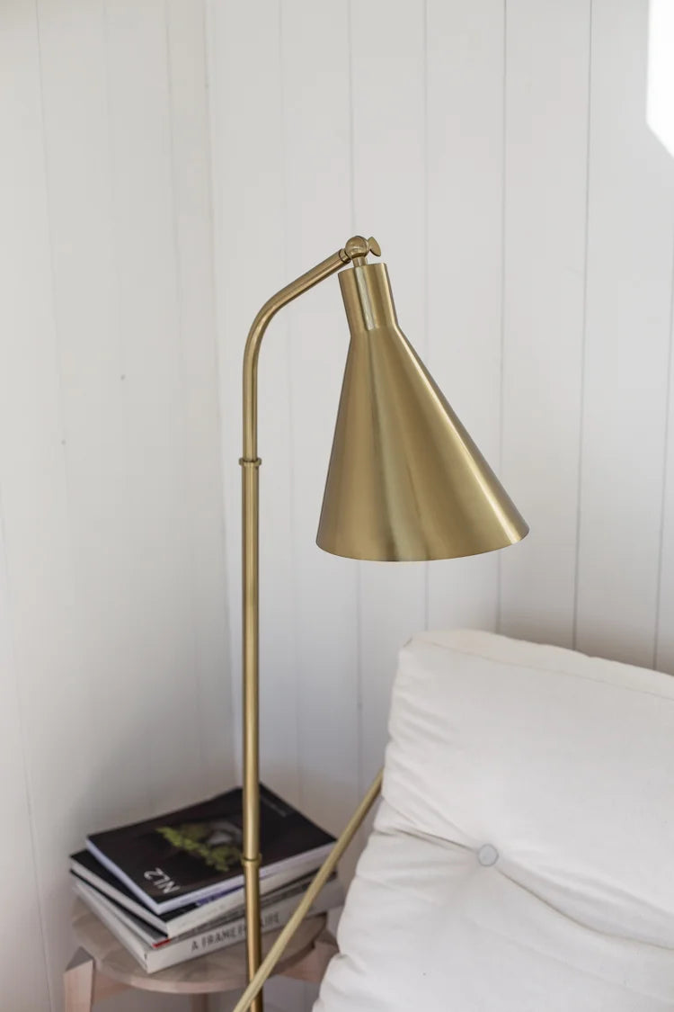 Stanton Floor Lamp Brass