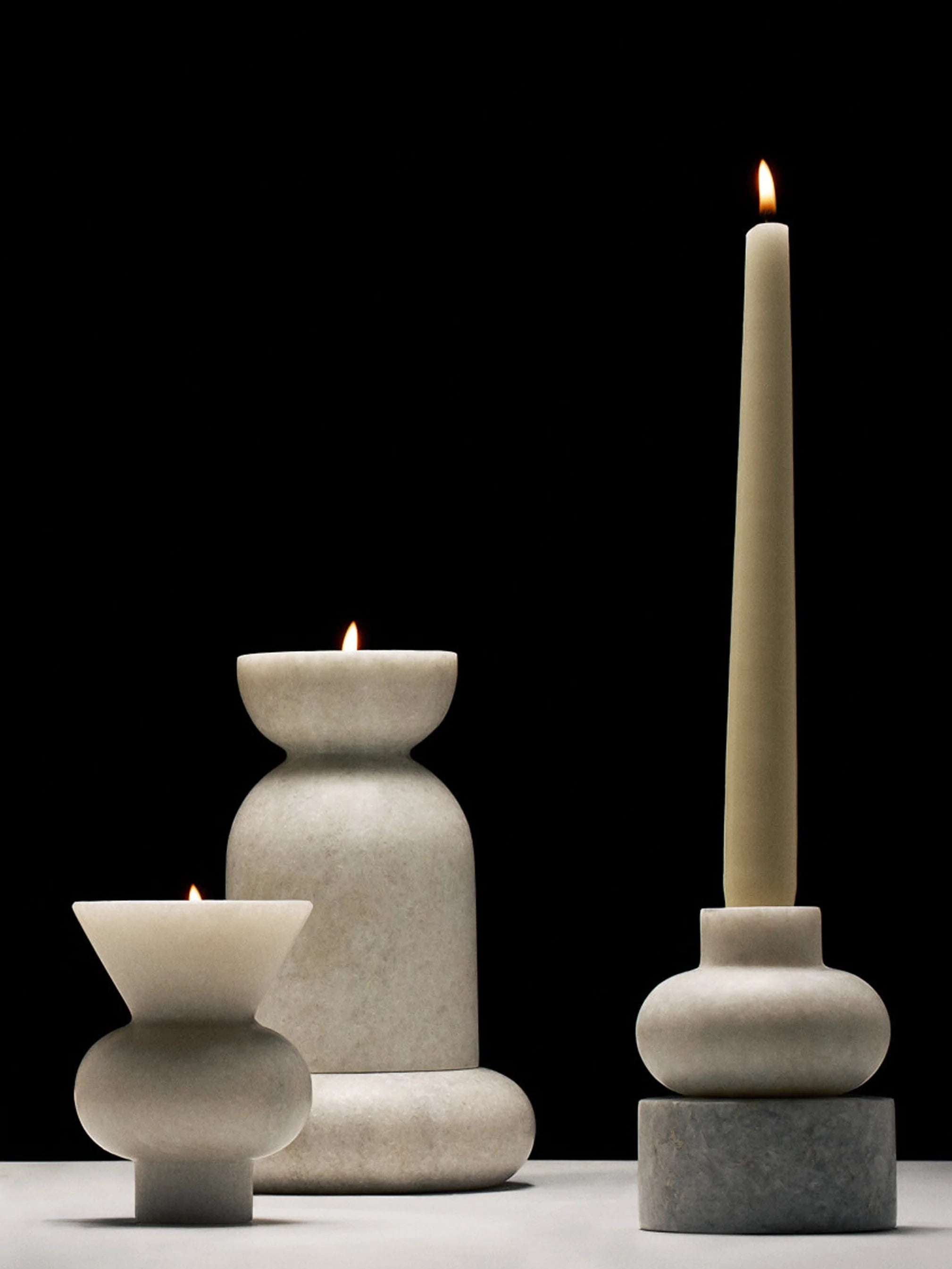 Stone Stacking Candleholder