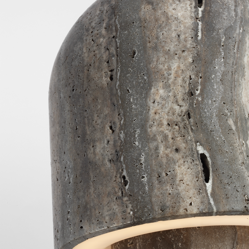 Kennett Small Dark Travertine Table