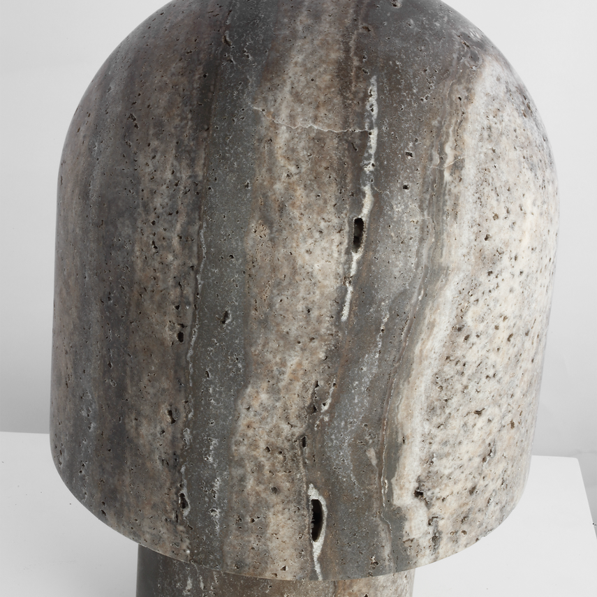 Kennett Small Dark Travertine Table