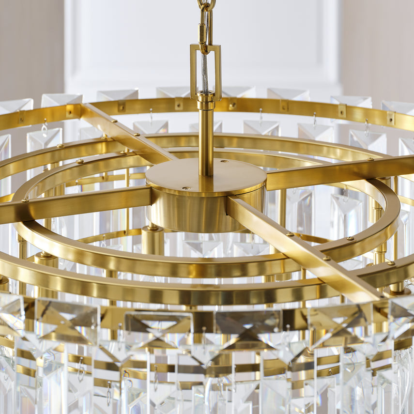 Arden Large Chandelier Brass