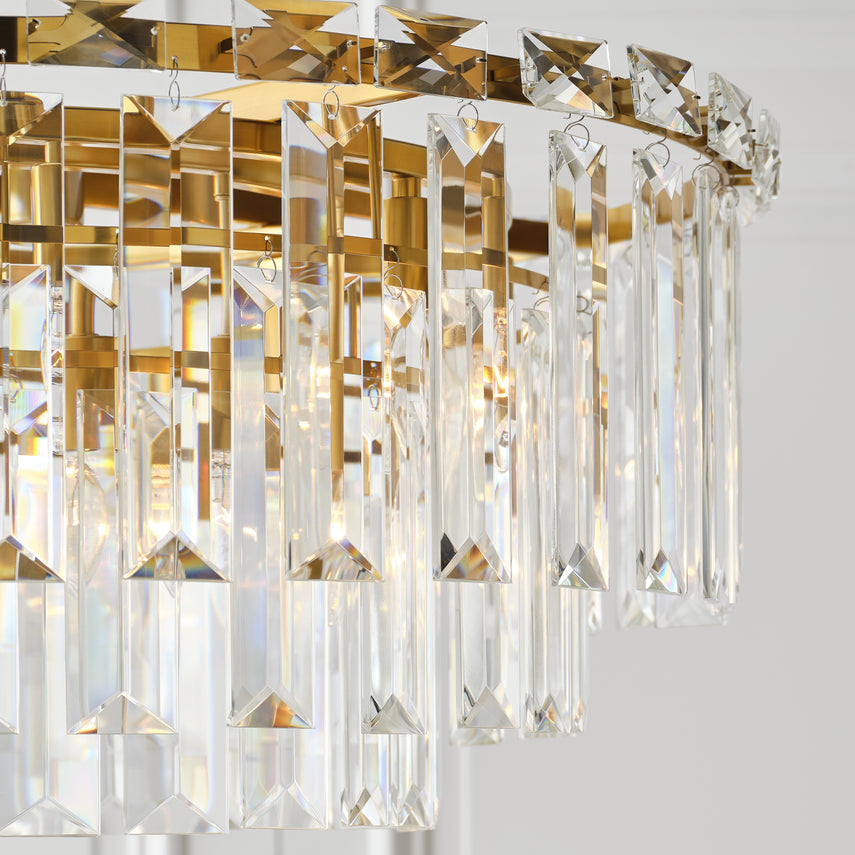 Arden Large Chandelier Brass