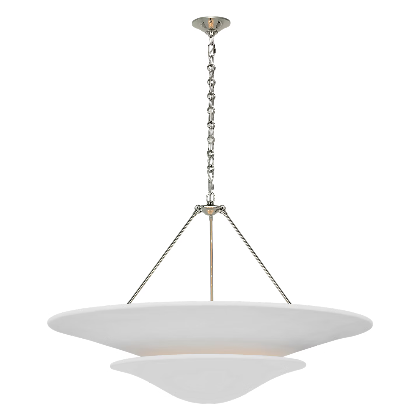 Mollino Chandelier Nickel