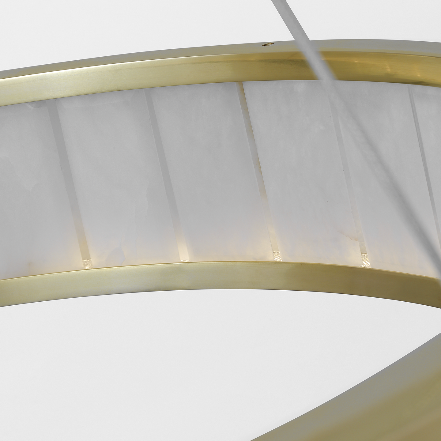 Iterna Chandelier Brass/Alabaster