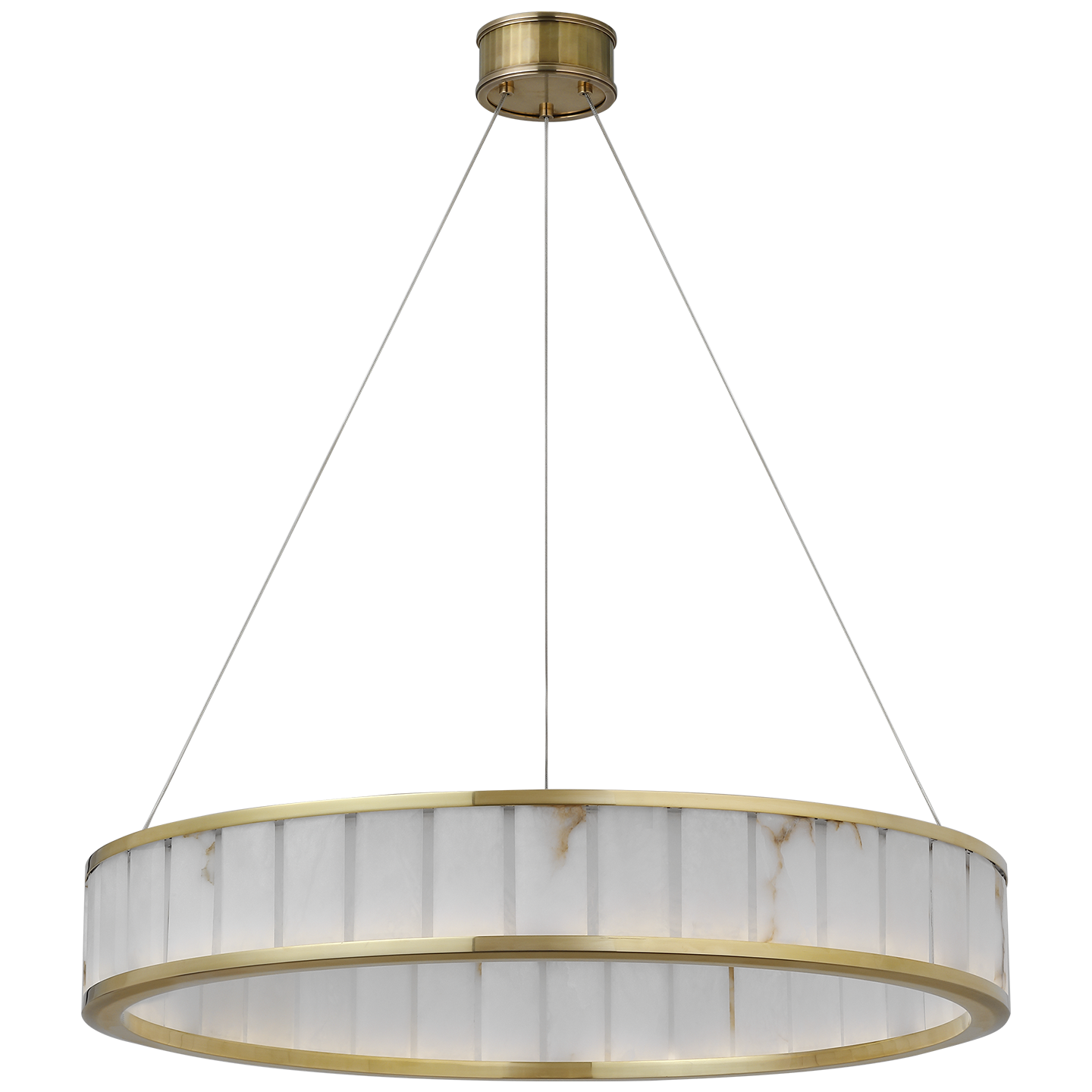 Iterna Chandelier Brass/Alabaster