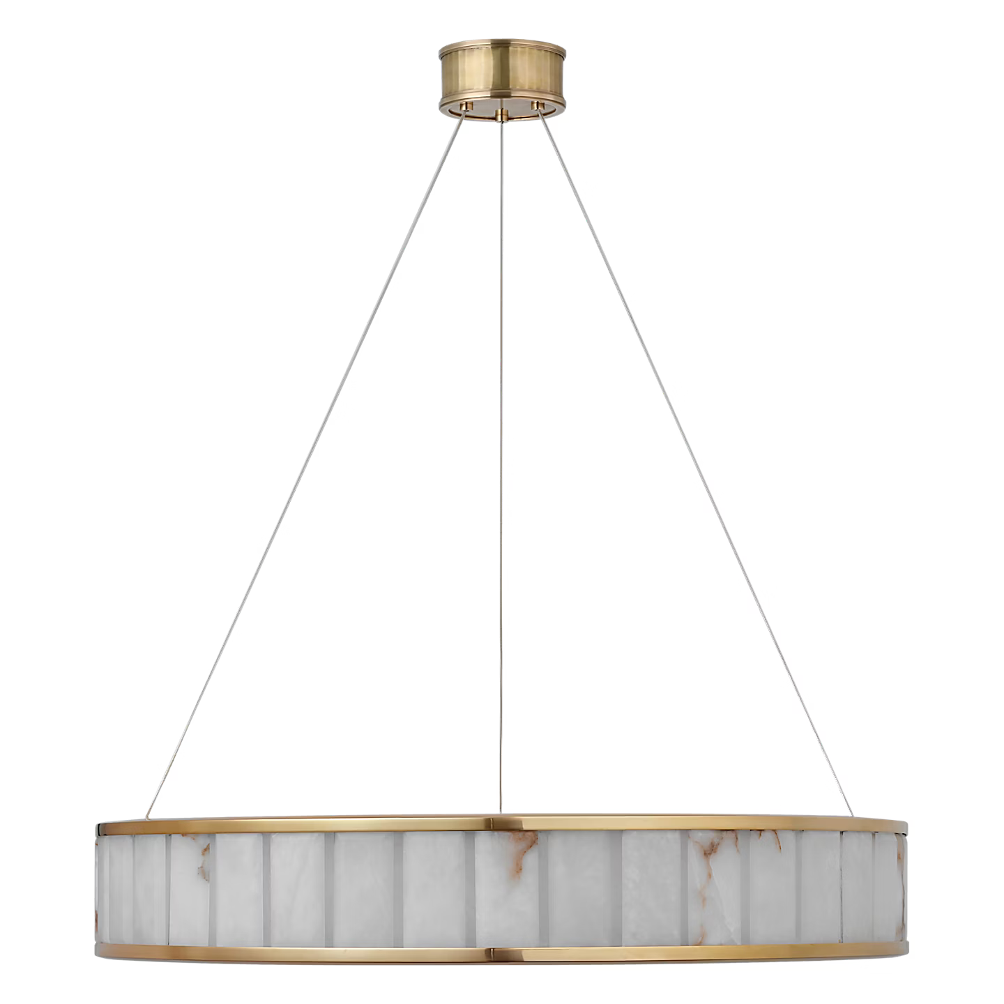 Iterna Chandelier Brass/Alabaster