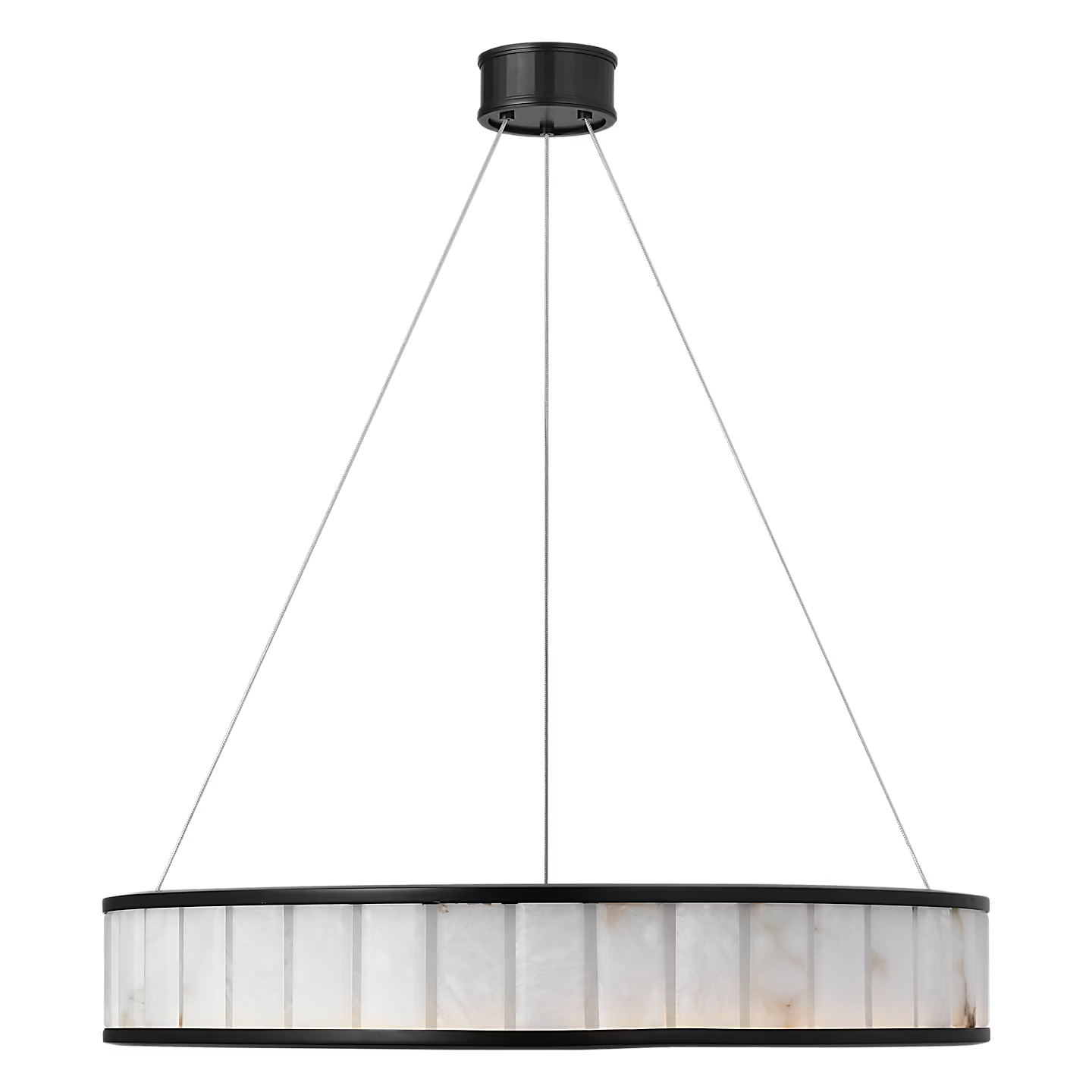 Iterna Chandelier Iron/Alabaster