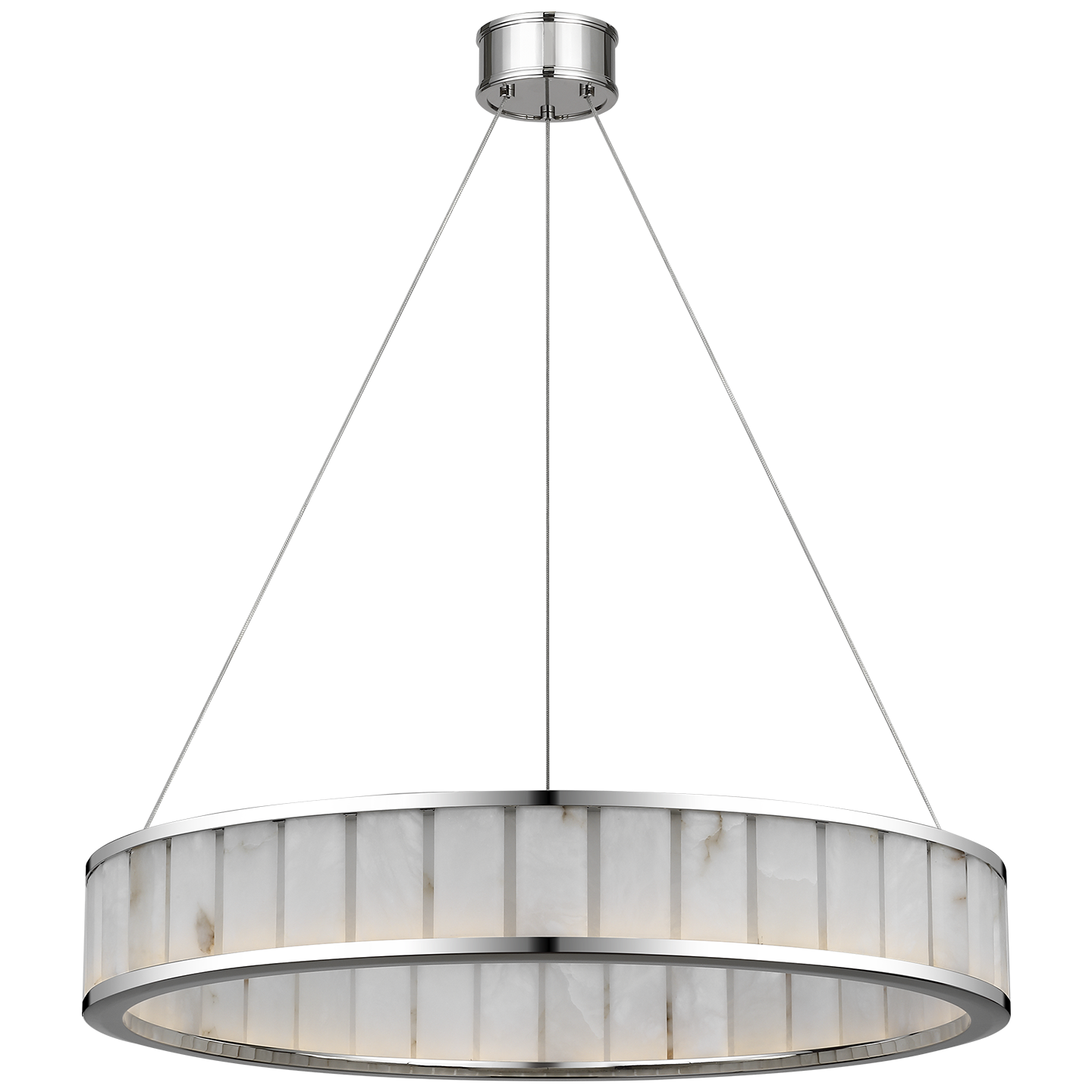 Iterna Chandelier Nickel/Alabaster