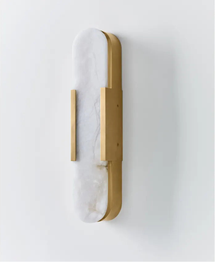Melange Elongated Sconce Brass