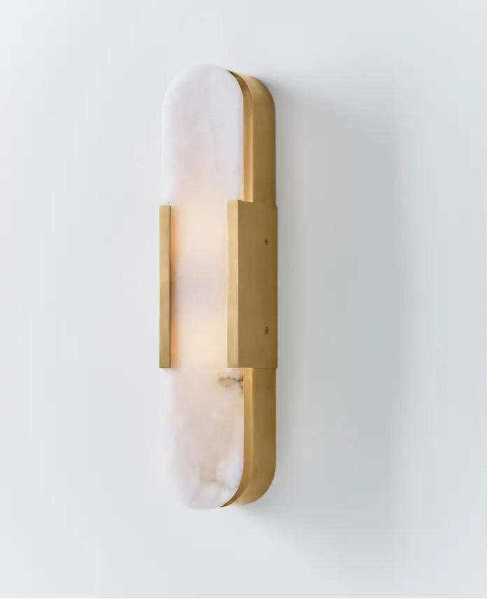 Melange Elongated Sconce Brass