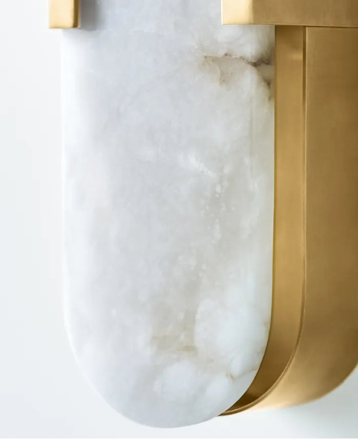 Melange Elongated Sconce Brass