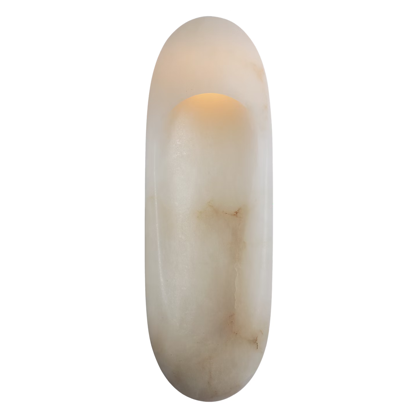 Esculpa Elongated Wall Light Alabaster/Brass