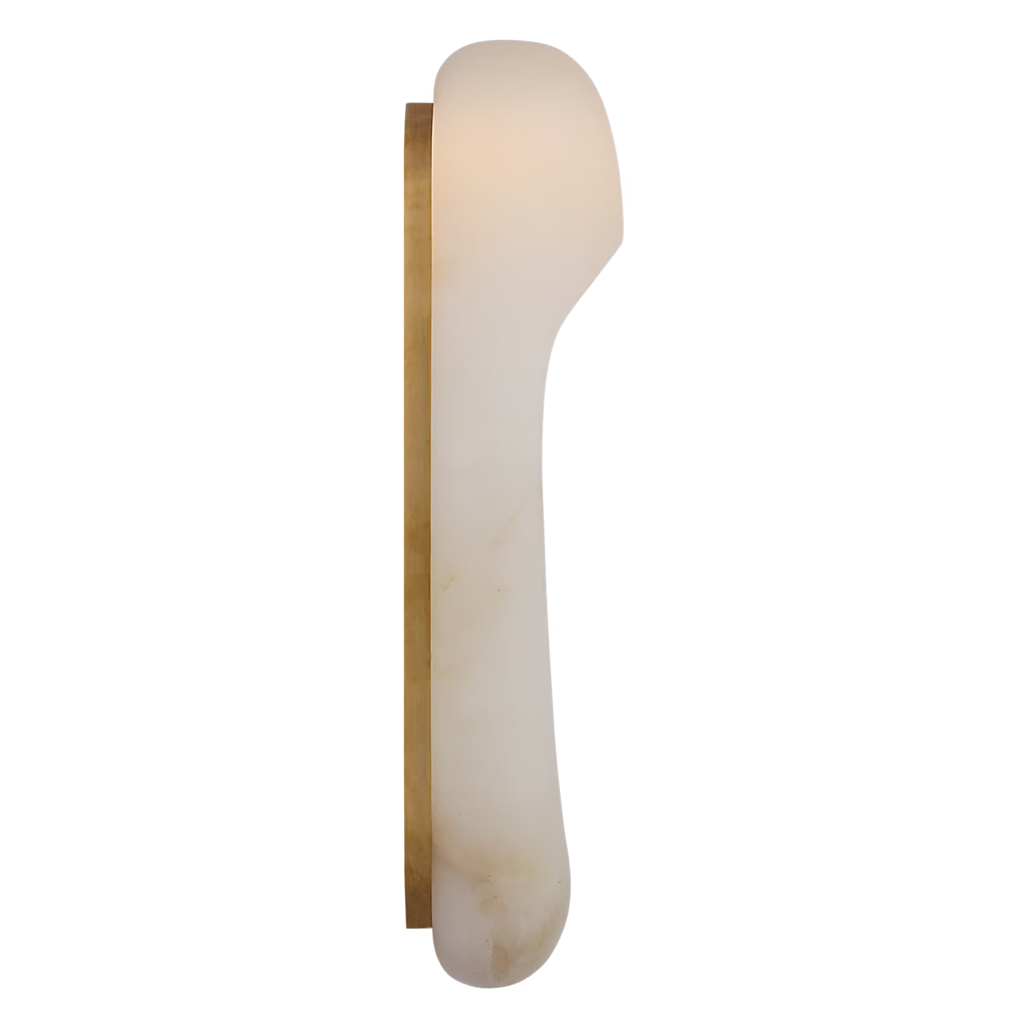 Esculpa Elongated Wall Light Alabaster/Brass