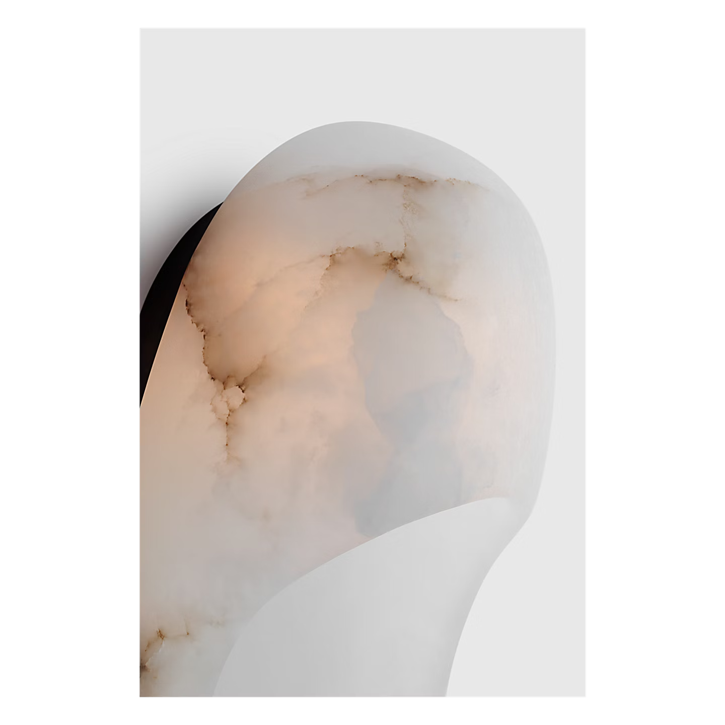 Esculpa Elongated Wall Light Alabaster/Bronze