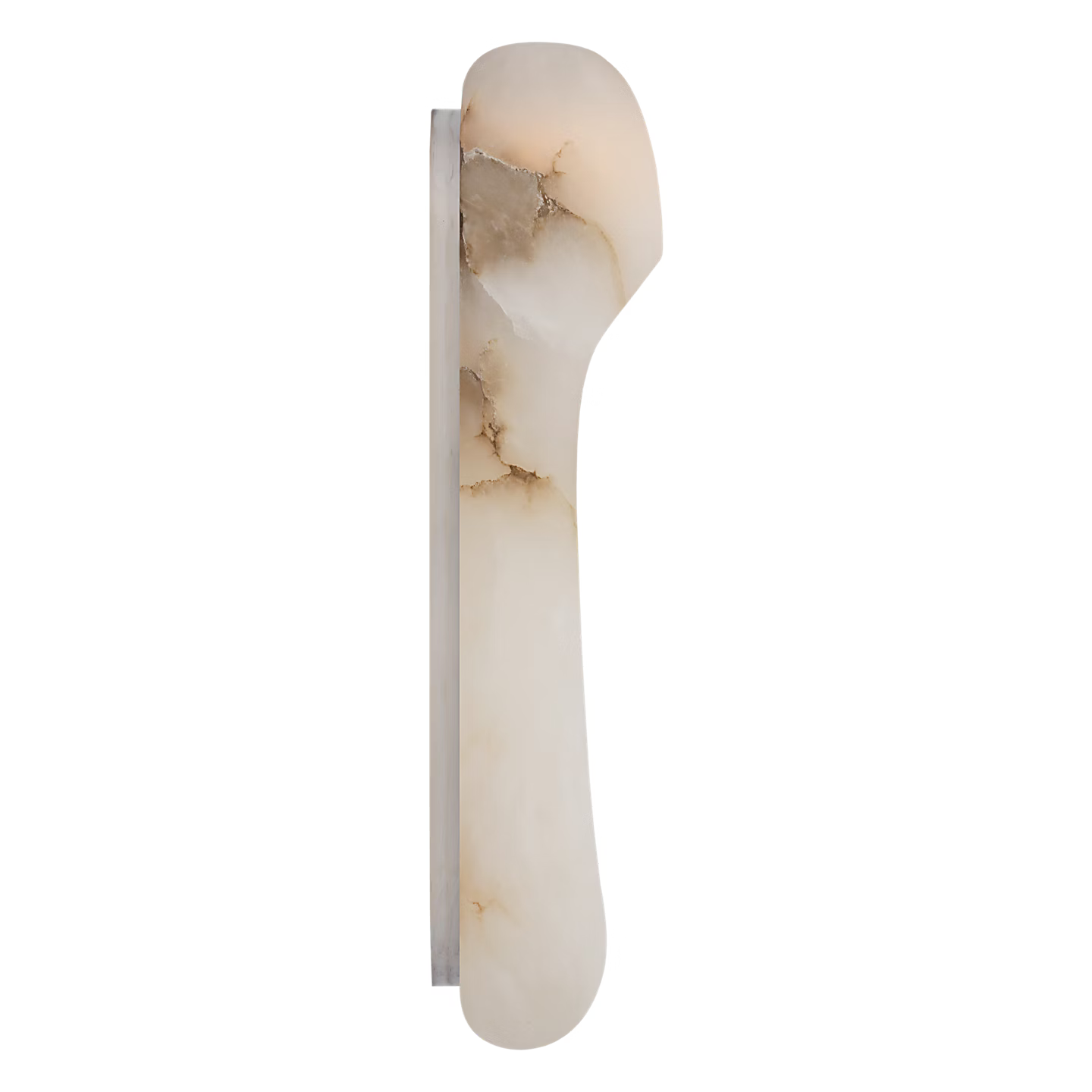 Esculpa Elongated Wall Light Alabaster/Nickel