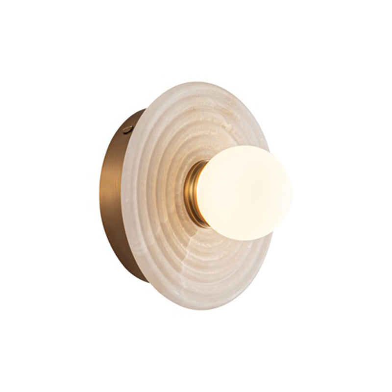 Dahlia Wall Sconce Brass + Alabaster