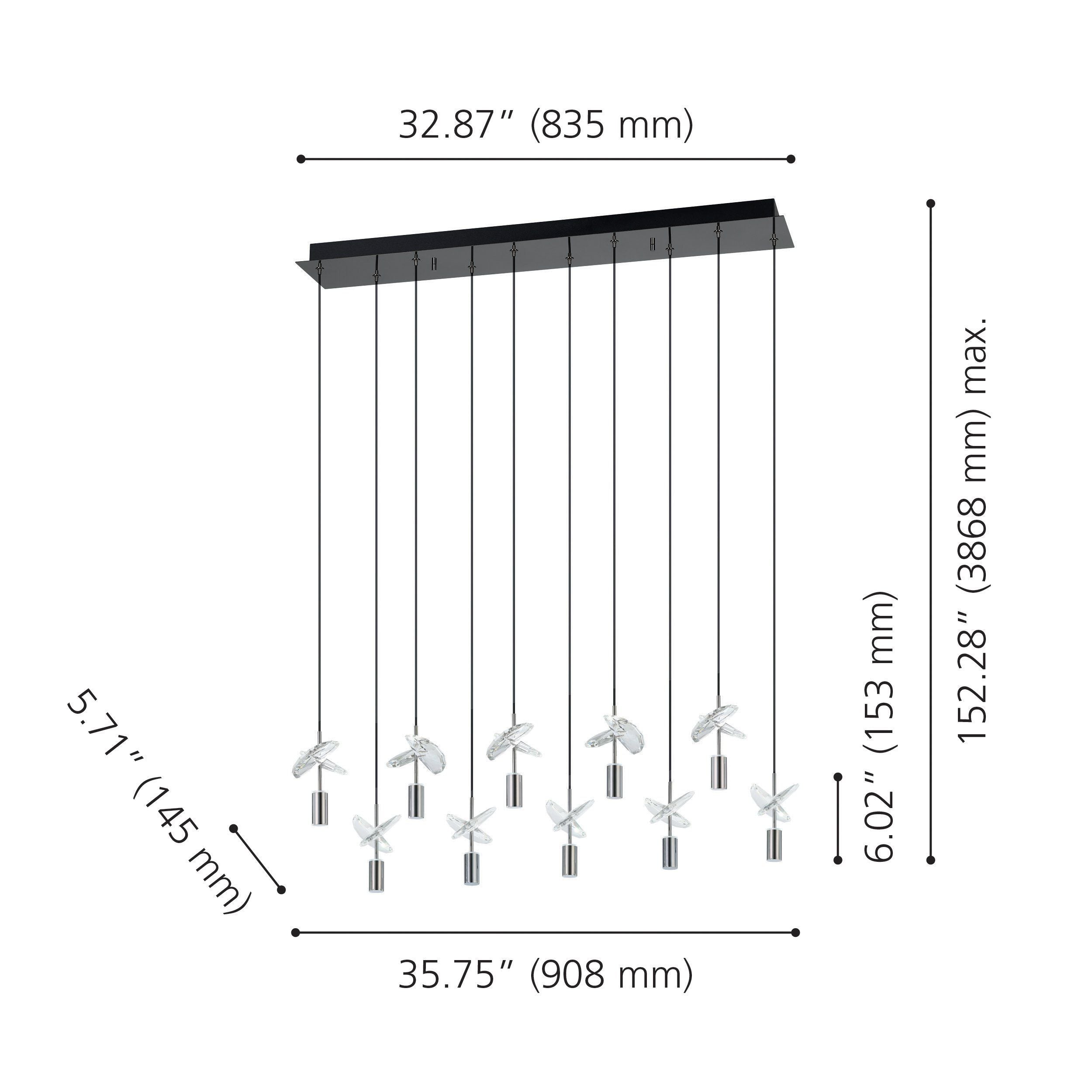 Comareira Led Linear Pendant