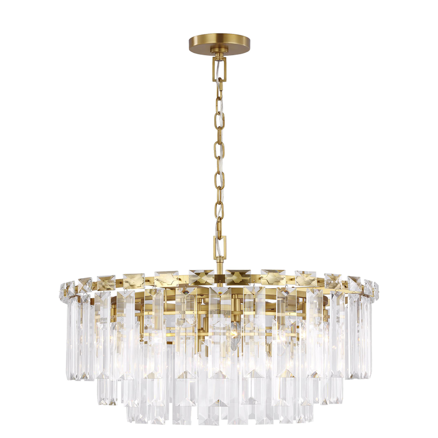 Arden Large Chandelier Brass