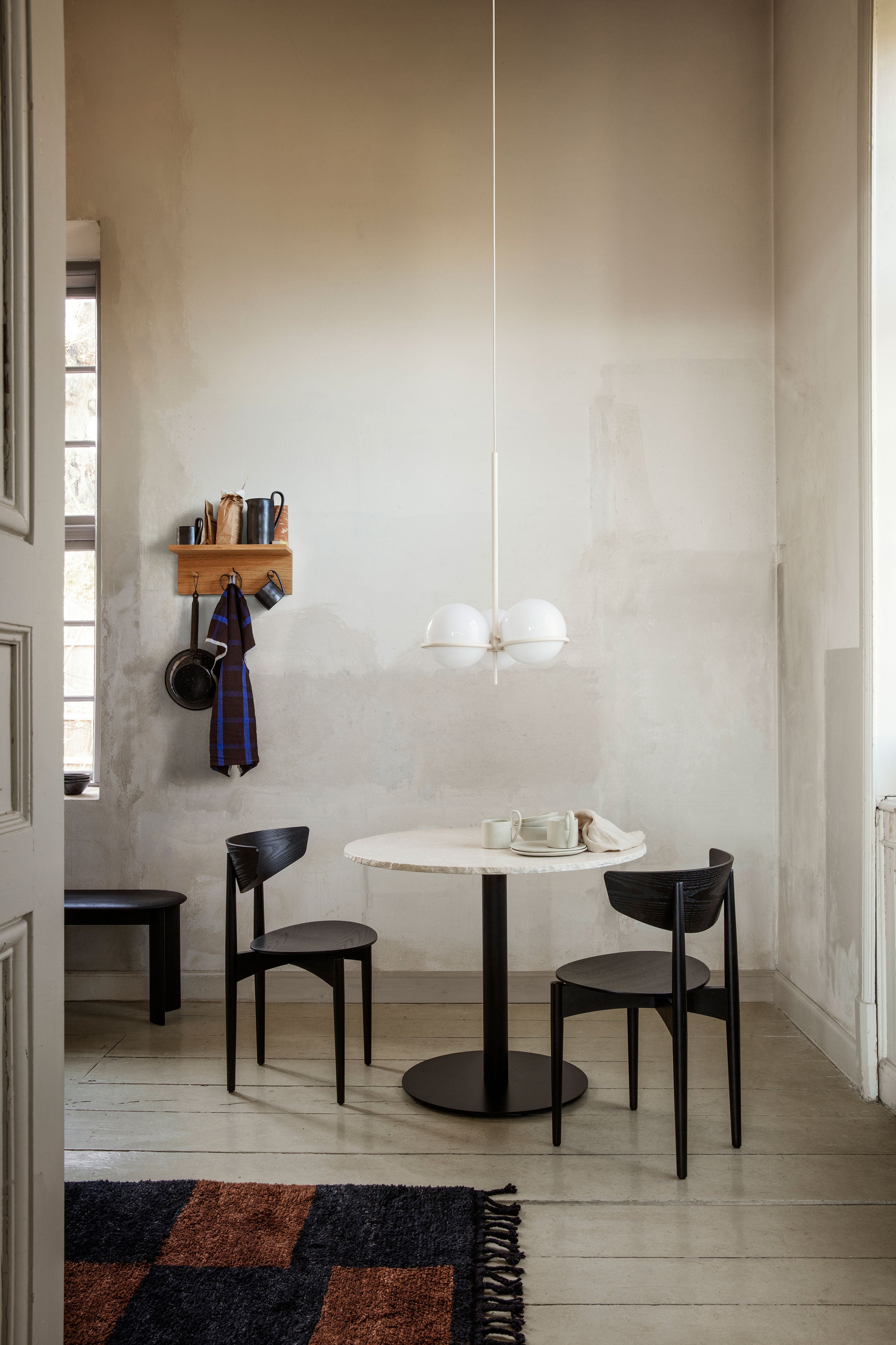 Herman Dining Chair Wood Black