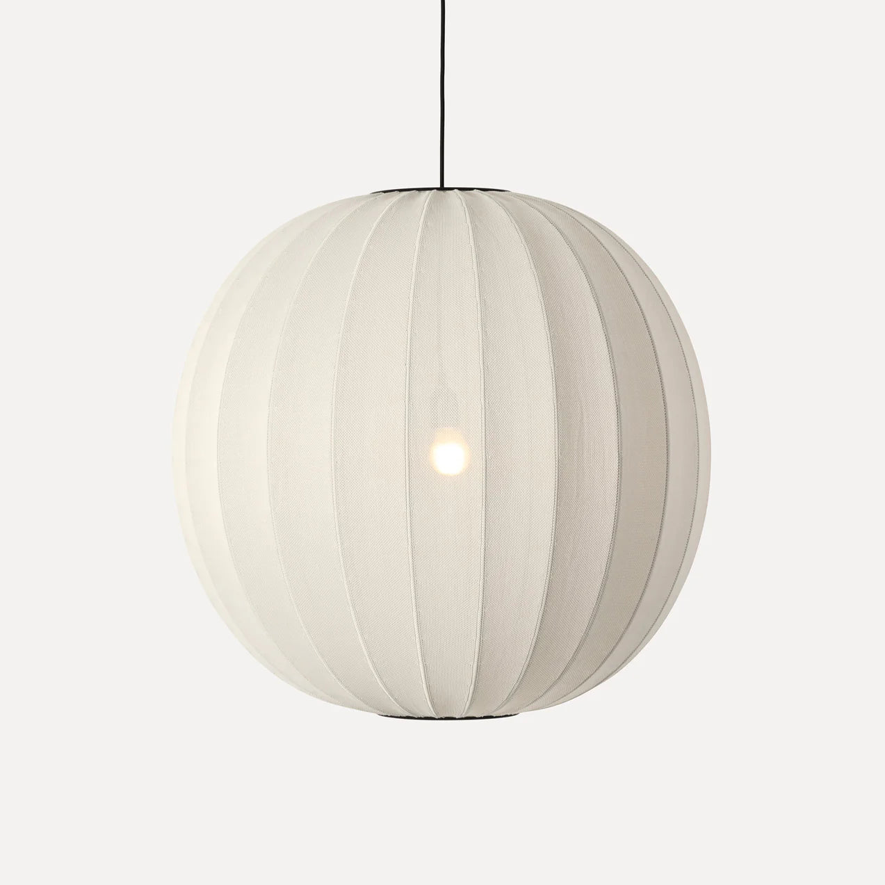 Knit Wit 75 Round Pendant White