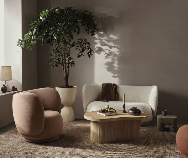Rico Lounge Chair Swivel Autumn/Dark Sand