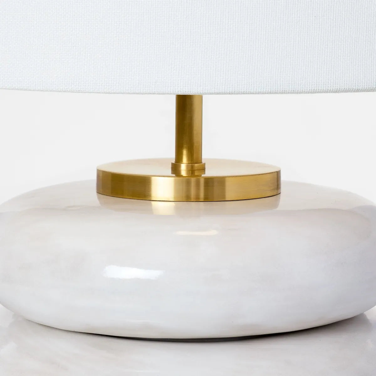 Phoebe Stacked Lamp White