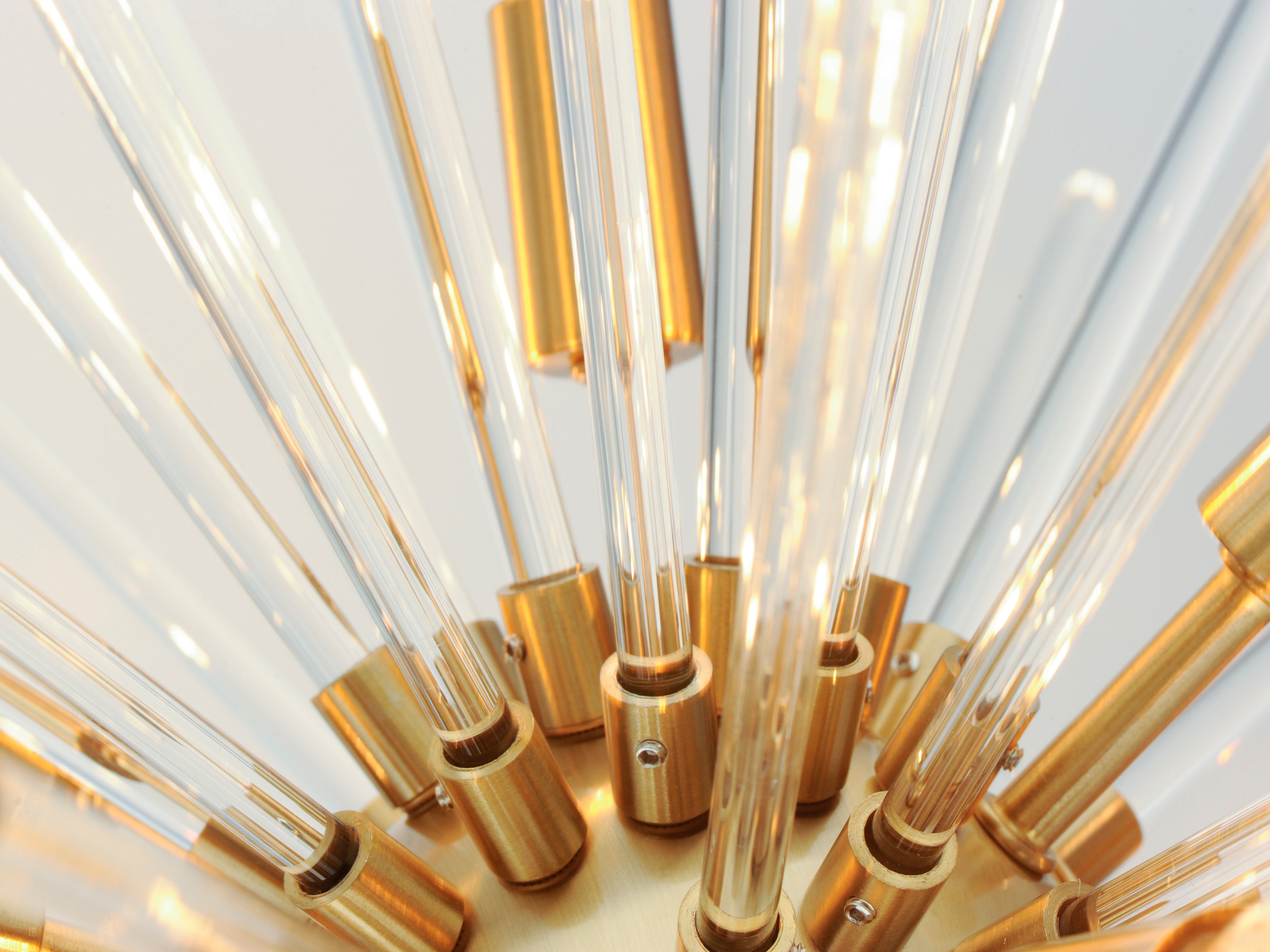 Polaris 16 Light Chandelier Satin Brass