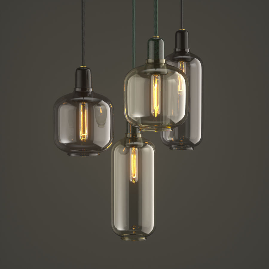 Amp Lamp Large Smoke/Black